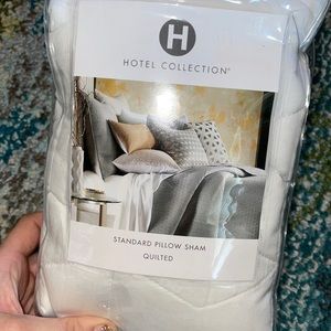 White quilted standard sham